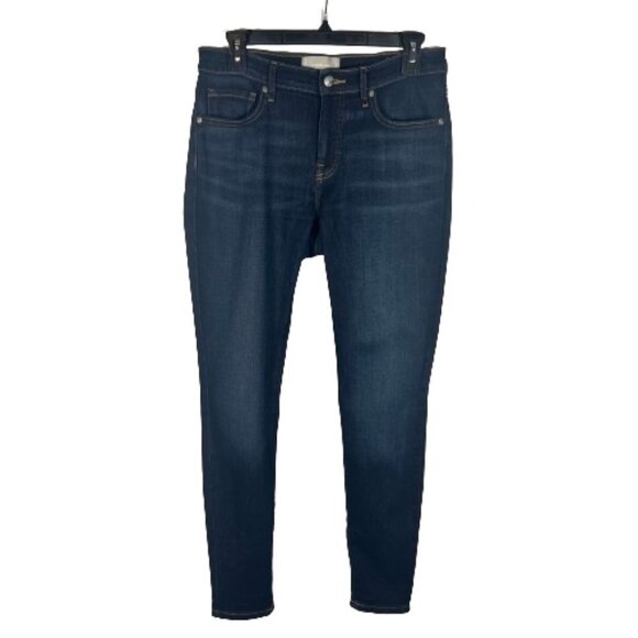 Everlane Womens Mid Rise Skinny Jeans Size 28 Regular Dark Wash Stretch Denim - Picture 1 of 10
